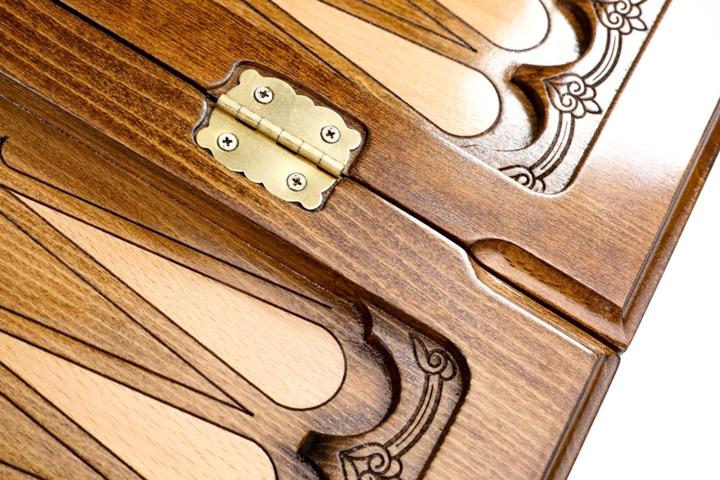 Wooden Backgammon Board Wolf 23.6" | 60 cm - Unumperfectus