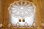 Wolf backgammon board - close-up of the playing surface