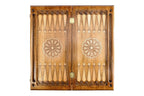 Wolf backgammon board - angled view