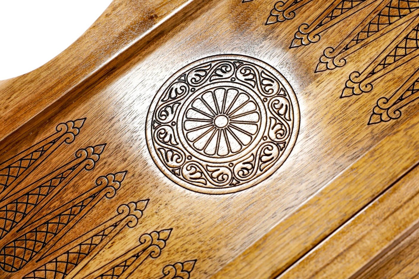Backgammon Board - Pomegranate Tree Epoxy with Mount Ararat - Unumperfectus