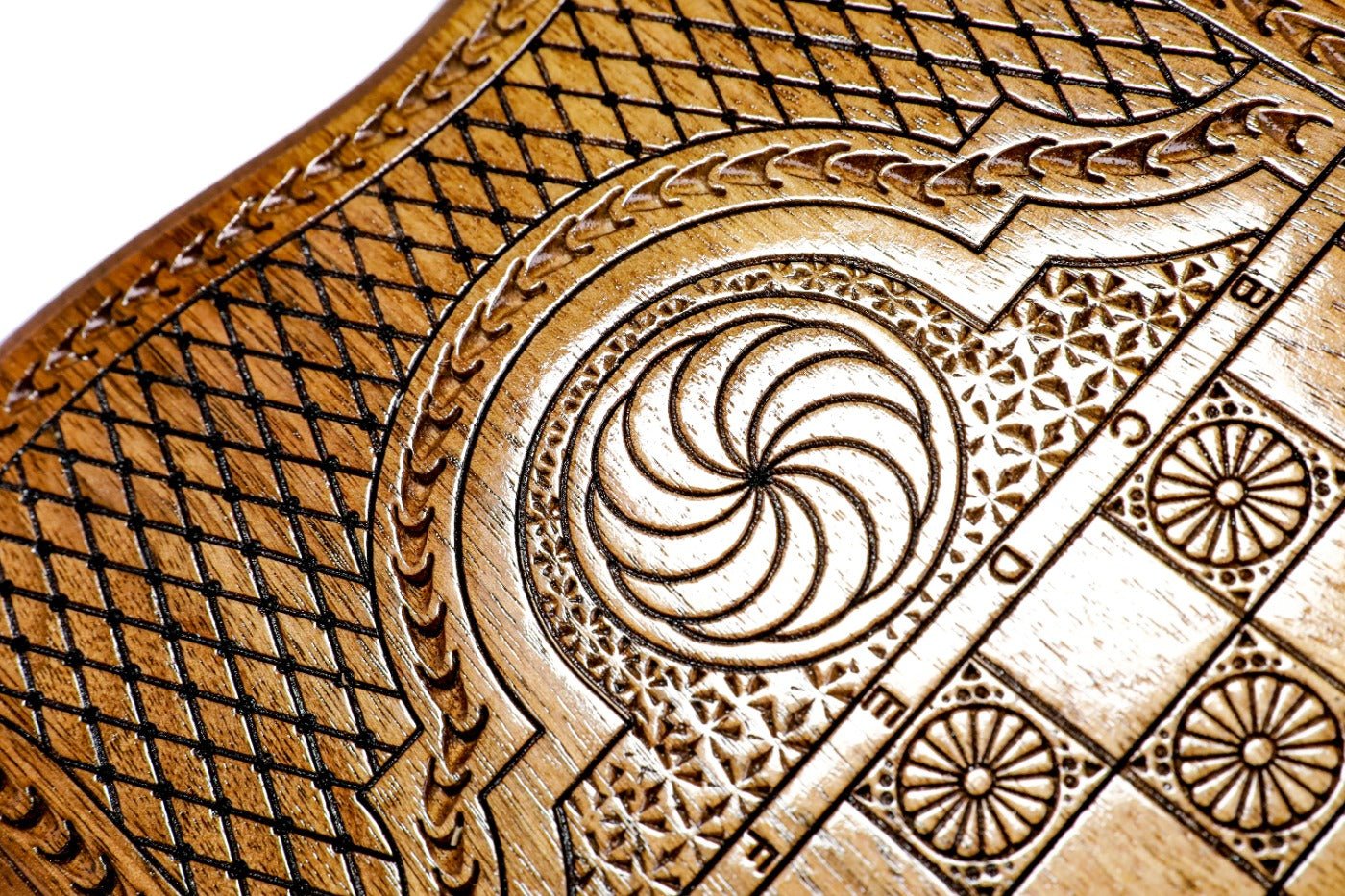 Backgammon Board - Pomegranate Tree Epoxy with Mount Ararat - Unumperfectus