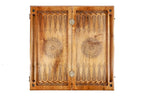 Coat of Arms of Georgia backgammon board - angled view