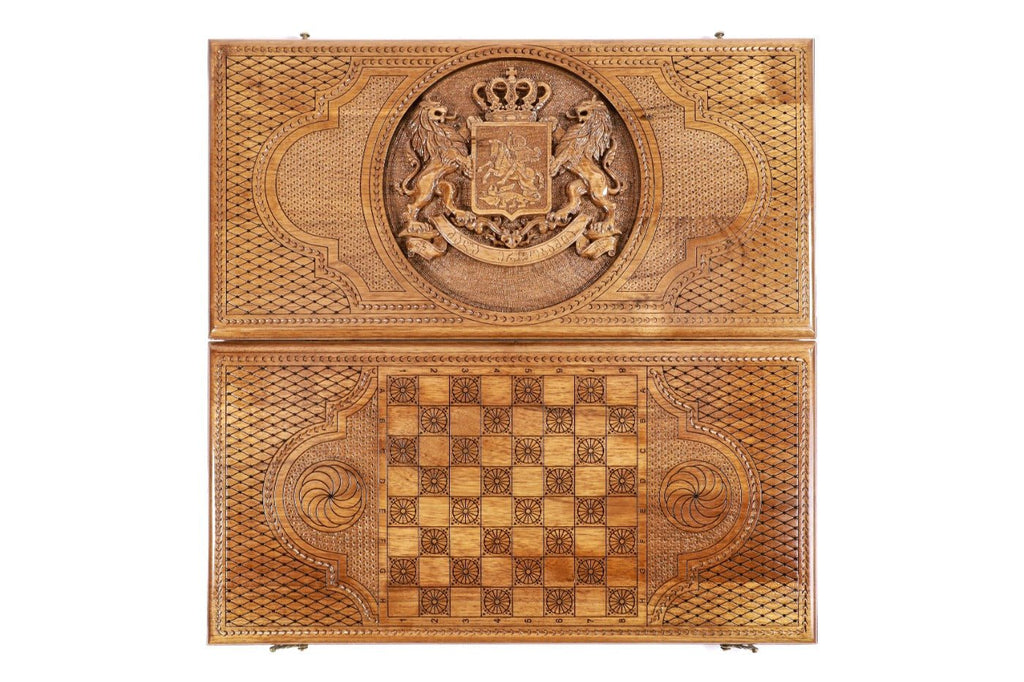 Backgammon Board - Coat of Arms of Georgia - Unumperfectus
