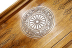 Coat of Arms of Georgia backgammon board - carrying case and accessories