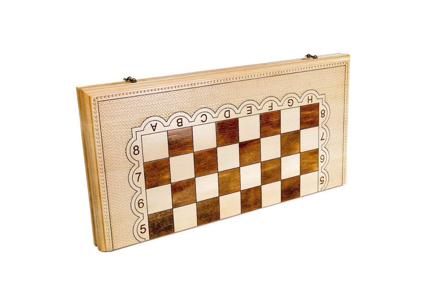 Wooden Carved Chess Set & Backgammon  —  70 cm | 27.5" - Unumperfectus