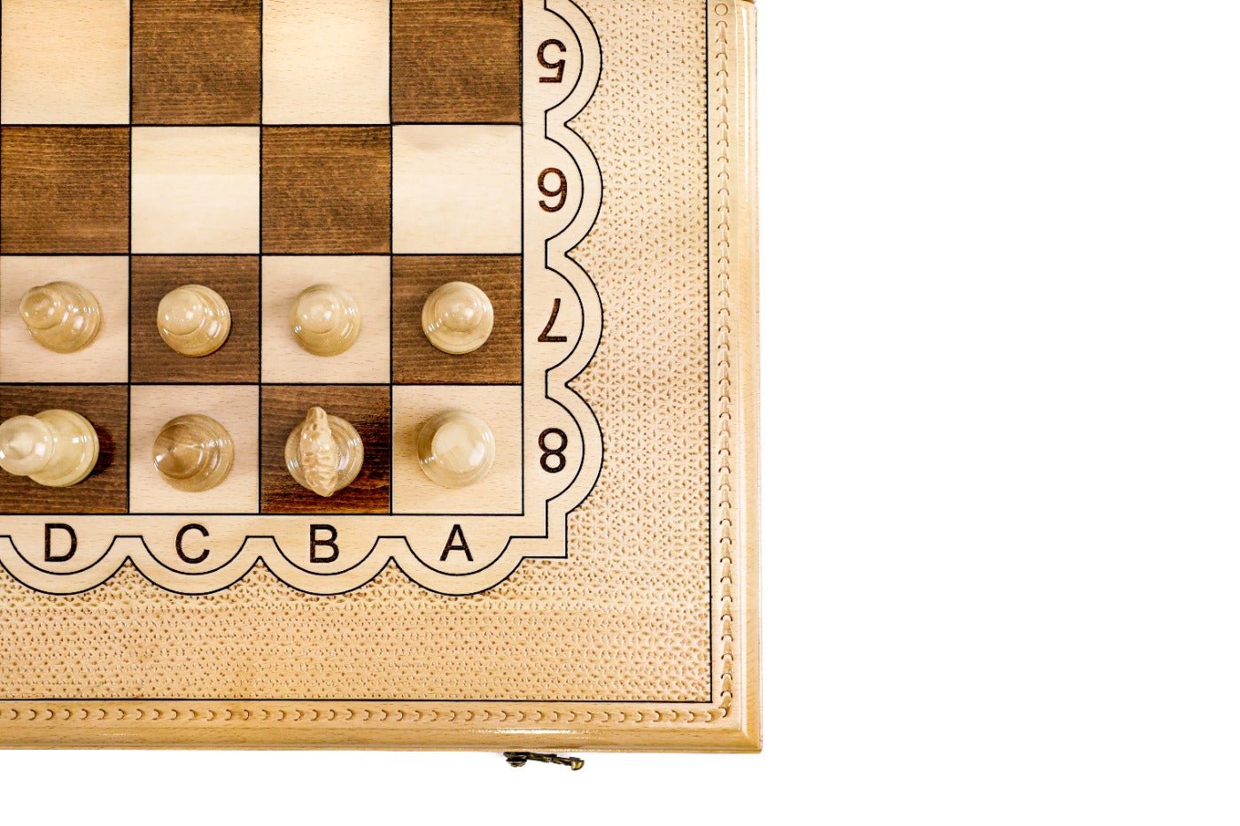 Wooden Carved Chess Set & Backgammon  —  70 cm | 27.5" - Unumperfectus