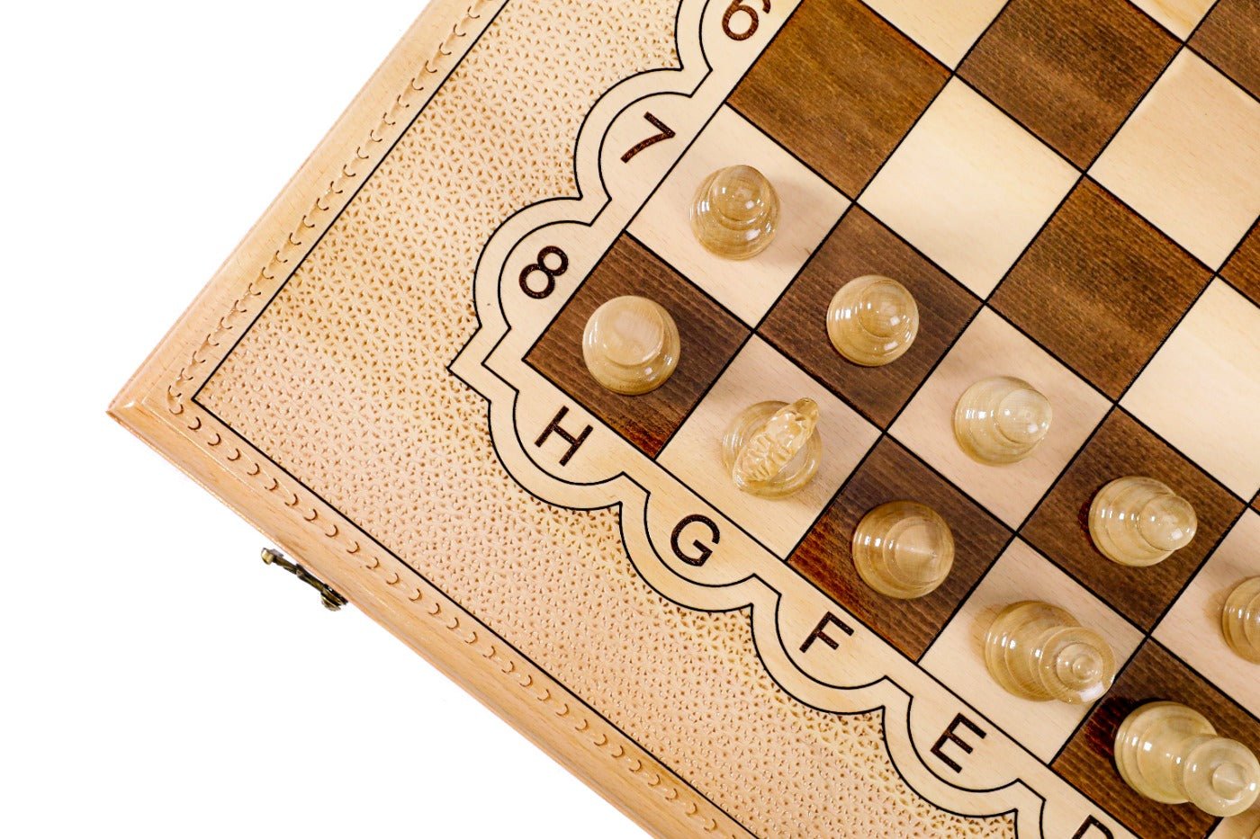 Wooden Carved Chess Set & Backgammon  —  70 cm | 27.5" - Unumperfectus