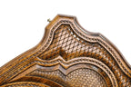 Classic Design Contour Outline backgammon board - side profile showing the craftsmanship