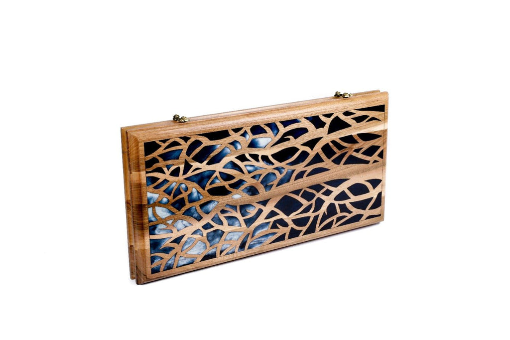 Backgammon Board - Epoxy Trees - Unumperfectus