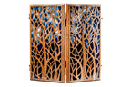 Epoxy Trees backgammon board in epoxy resin and wood by Hrachya Ohanyan