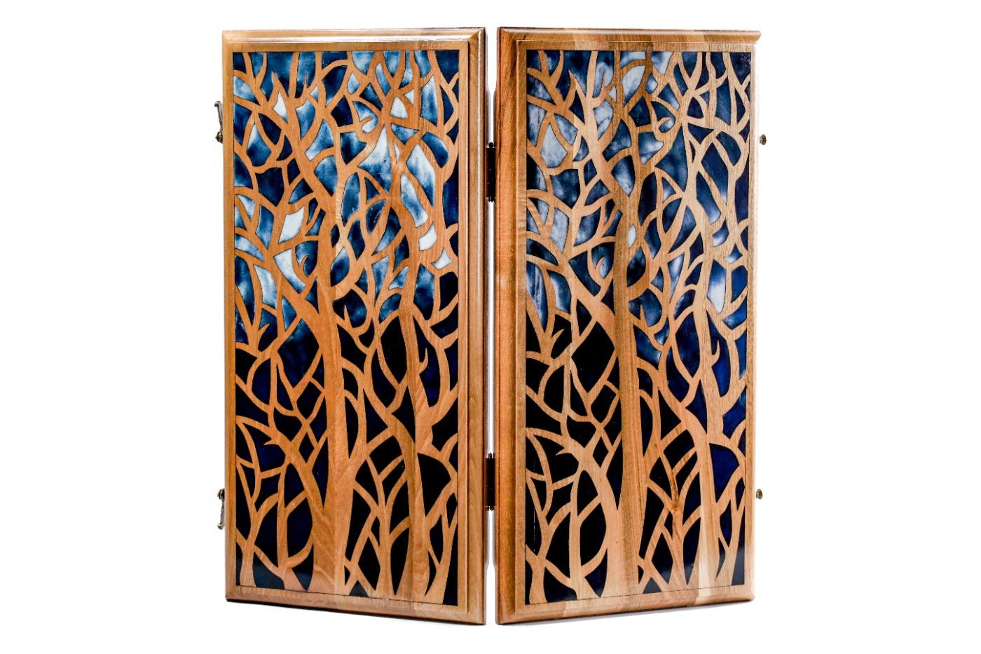 Backgammon Board - Epoxy Trees - Unumperfectus