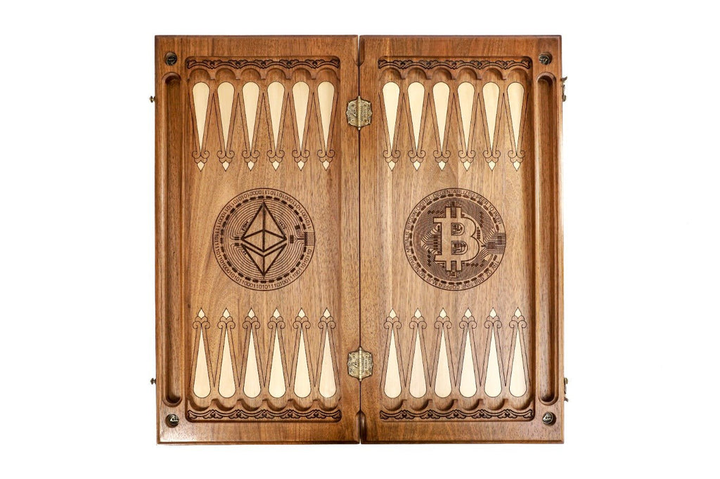 Backgammon Board - Burj Al Arab & Crypto - Unumperfectus