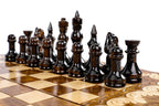 Ornamental Classic Eternity Design chess set - board surface detail