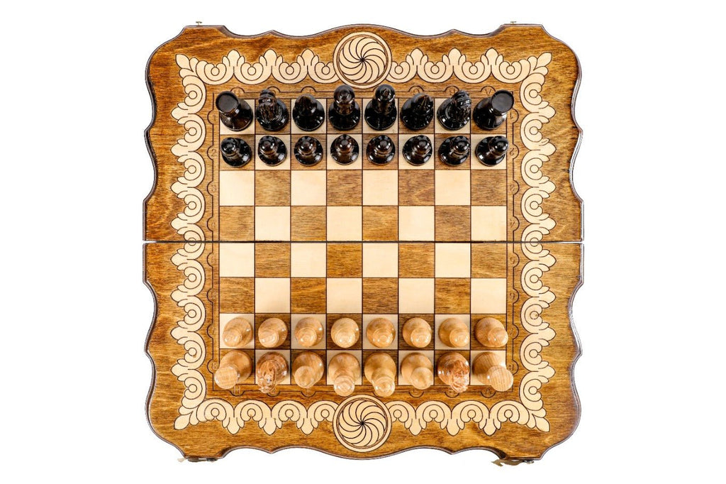 Ornamental Classic Chess Set Eternity Design 15.7" | 40 cm - Unumperfectus