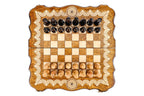 Ornamental Classic Eternity Design chess set - side profile of the board