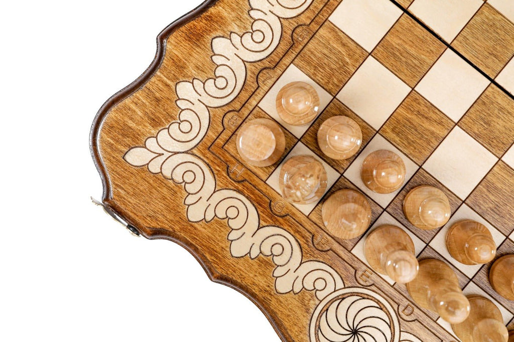 Ornamental Classic Chess Set Eternity Design 15.7" | 40 cm - Unumperfectus