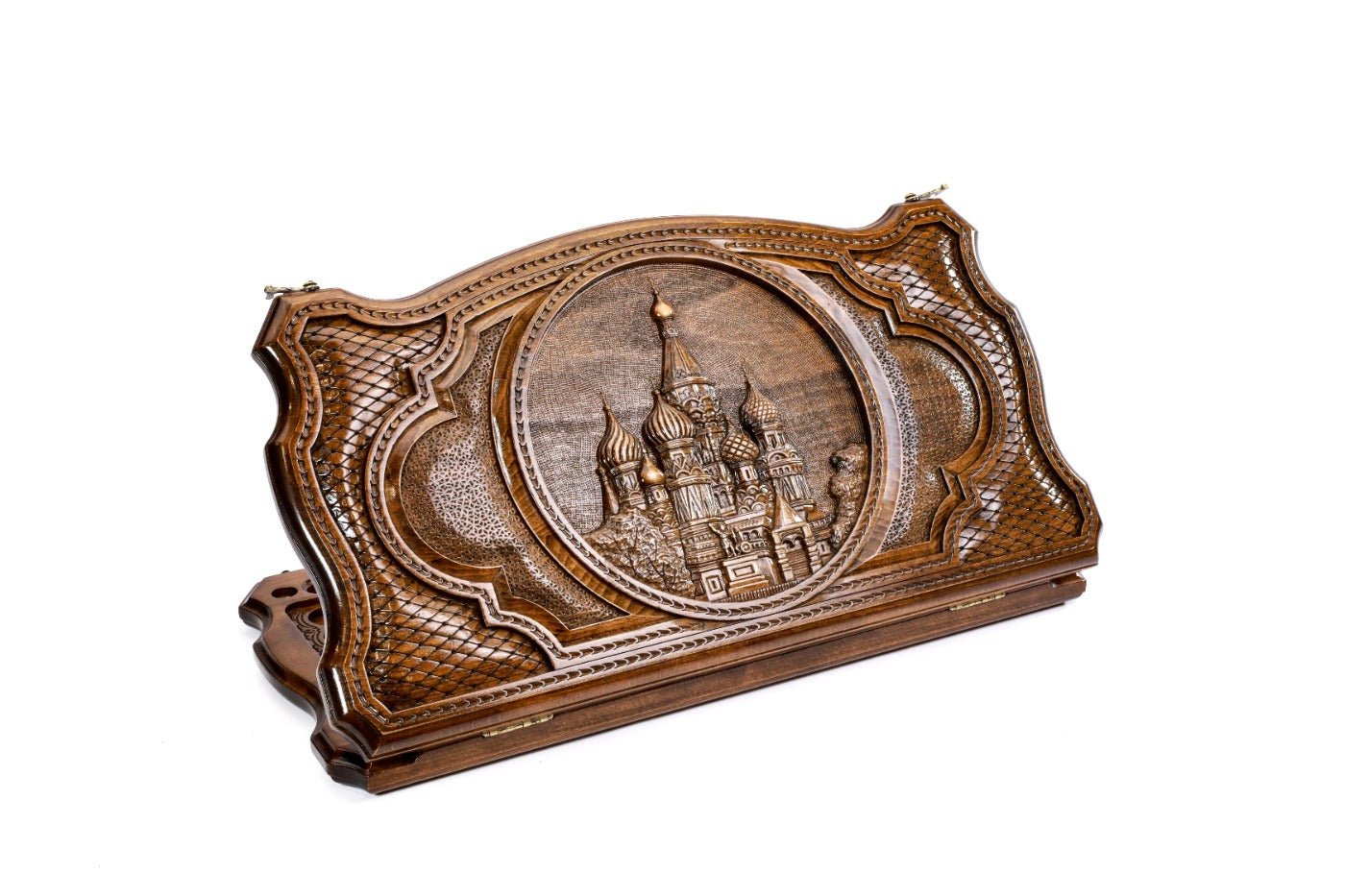 Kremlin wooden backgammon board handcrafted classic luxury design