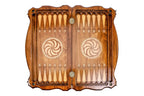 Kremlin backgammon board - close-up of the playing surface