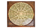 Epoxy Ornament backgammon board in epoxy resin and wood by Hrachya Ohanyan