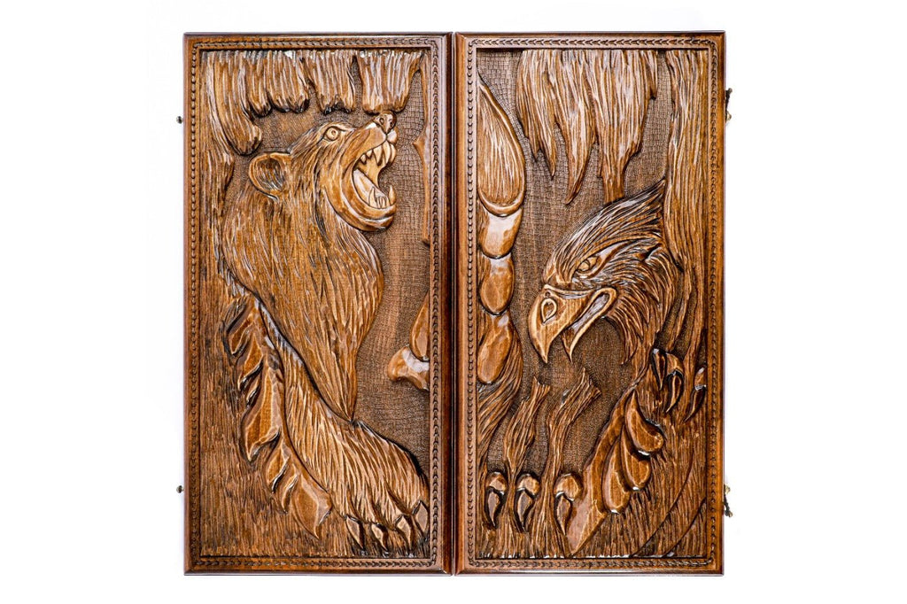 Backgammon Board - Wolf & Eagle - Unumperfectus