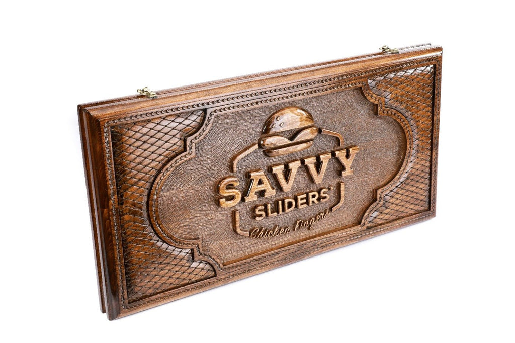 Backgammon Board - Happy Pizza & Savvy Sliders - Unumperfectus