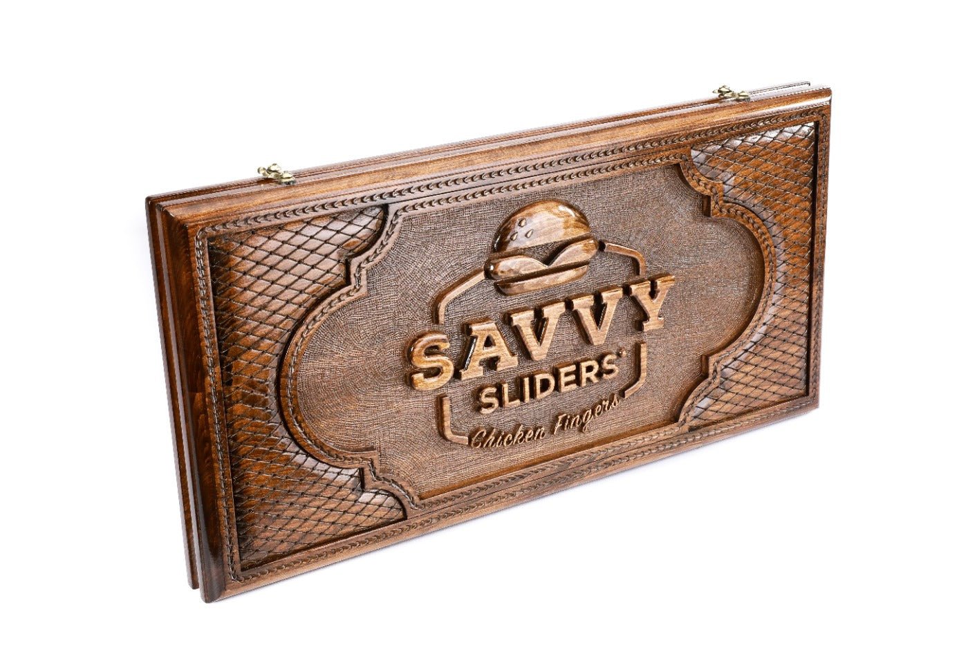 Backgammon Board - Happy Pizza & Savvy Sliders - Unumperfectus