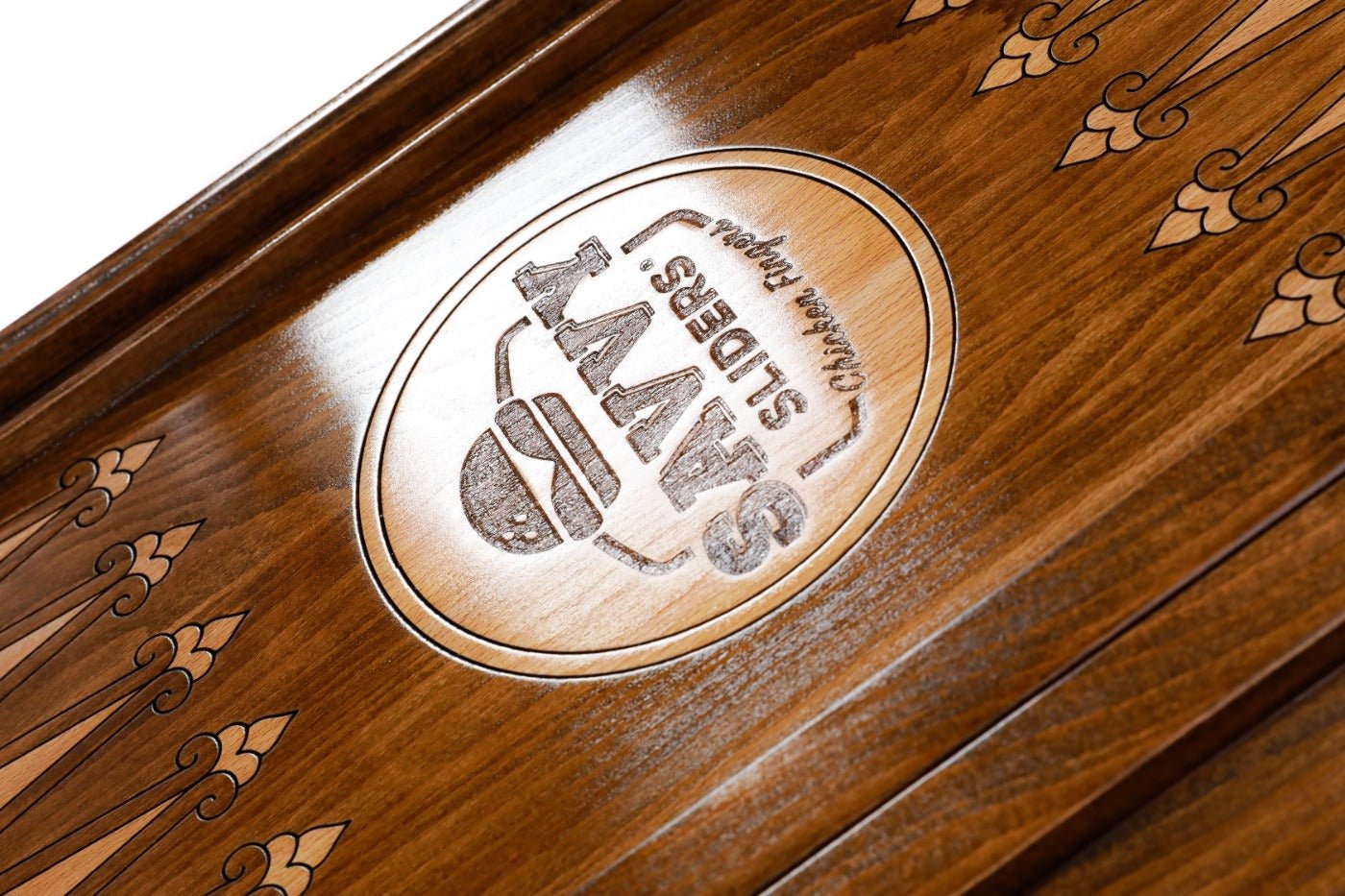 Backgammon Board - Happy Pizza & Savvy Sliders - Unumperfectus