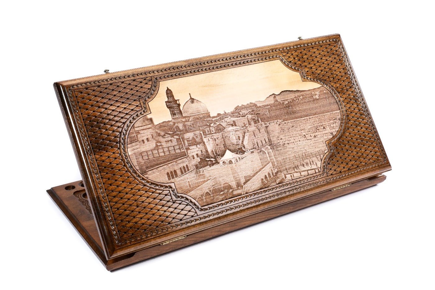 Holy Land wooden backgammon board handcrafted classic design