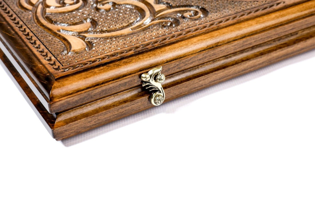 Wooden Backgammon Board Tutankhamun Classic 23.6" | 60 cm - Unumperfectus