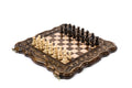 Handmade Armenian chess and backgammon set with Mount Ararat design 15.7 inch