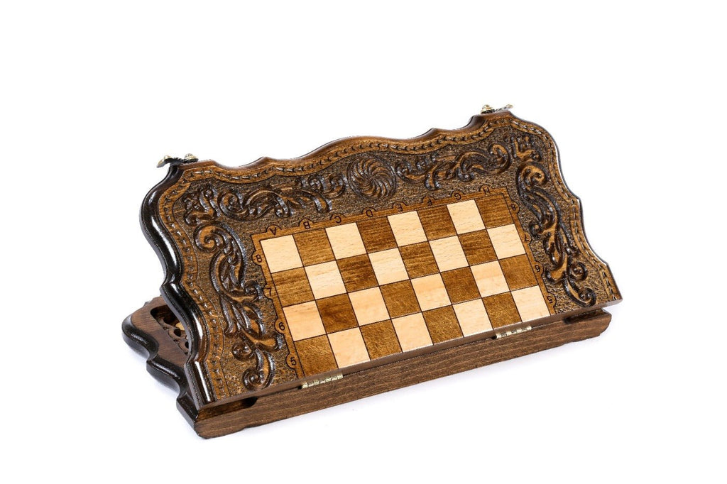 Eternity Classic Chess Set & Backgammon Board 40 cm | 15.7" - Unumperfectus