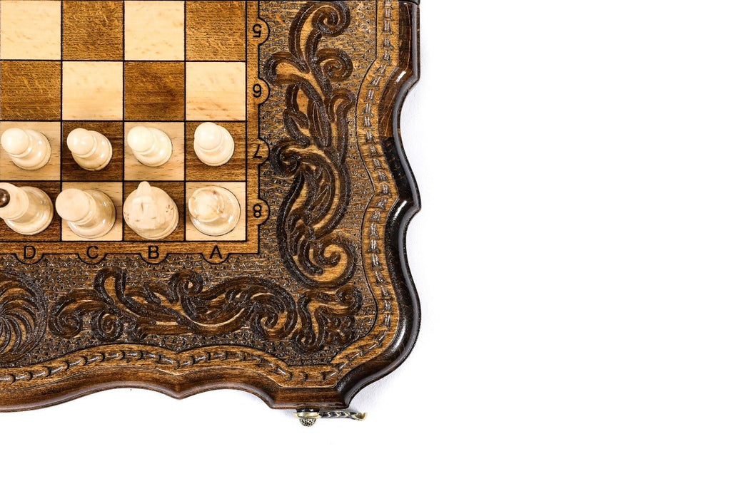 Eternity Classic Chess Set & Backgammon Board 40 cm | 15.7" - Unumperfectus