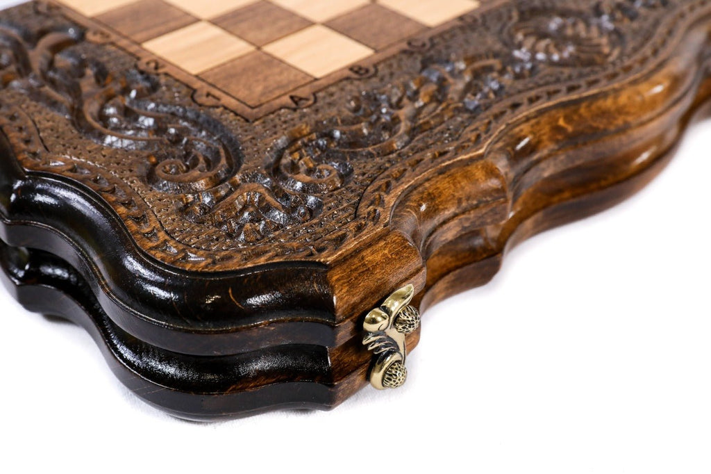 Eternity Classic Chess Set & Backgammon Board 40 cm | 15.7" - Unumperfectus
