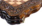 Eternity Classic chess and backgammon set - detail of the carved border