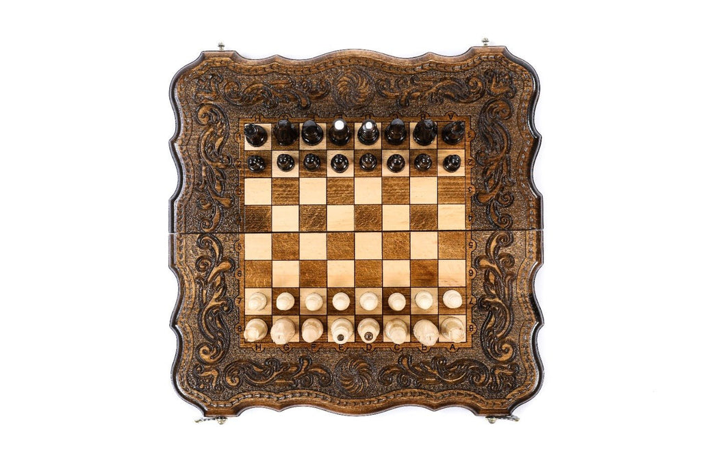 Eternity Classic Chess Set & Backgammon Board 40 cm | 15.7" - Unumperfectus