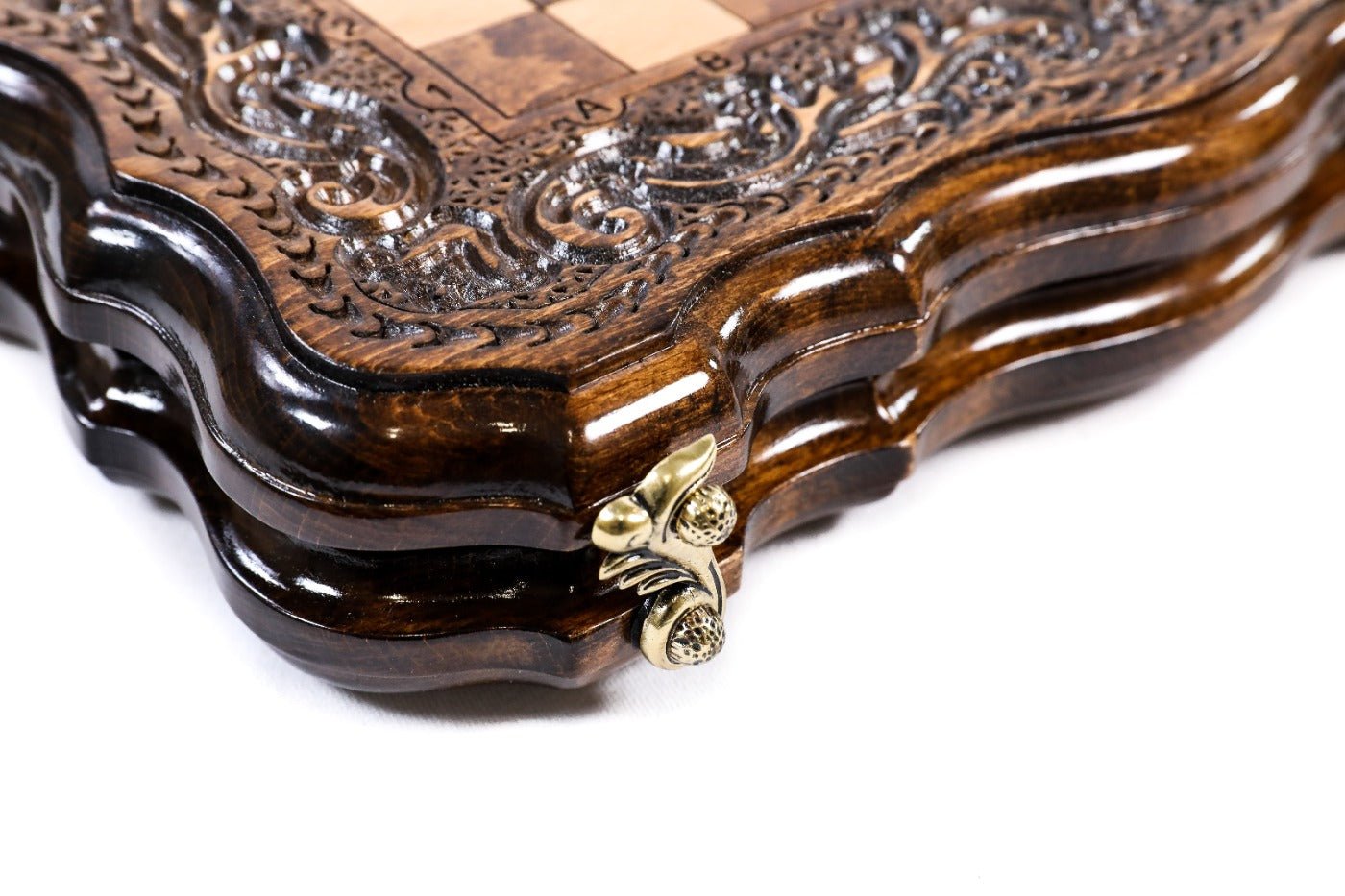 Carved Classic Chess Set & Backgammon Board 11.8" | 30 cm - Unumperfectus