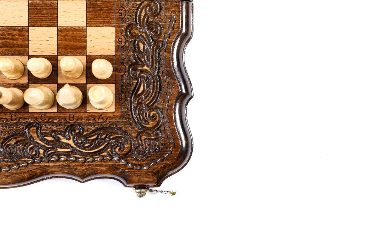 Carved Classic Chess Set & Backgammon Board 11.8" | 30 cm - Unumperfectus
