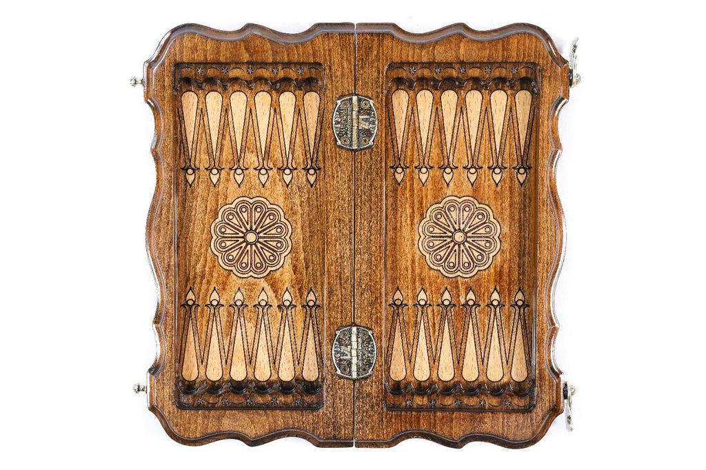 Carved Classic Chess Set & Backgammon Board 11.8" | 30 cm - Unumperfectus