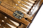 Ornamental for Three Players backgammon board - carrying case and accessories