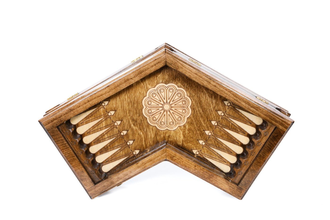 Wooden Backgammon Board for Three Players with Armenian Churches 11.8" | 30 cm - Unumperfectus