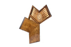 For Three Player backgammon board - side profile showing the craftsmanship
