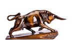 Luxury hand-carved wooden bull sculpture, 9.8" / 25 cm, by Hrachya Ohanyan