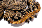 Coat of Arms of Armenia wooden wall art — side view