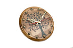 Walnut pomegranate tree wall clock, view 5, by Hrachya Ohanyan