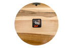 Walnut pomegranate tree wall clock, view 9, by Hrachya Ohanyan