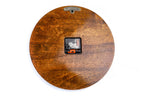Walnut tree branches and epoxy wall clock, view 9, by Hrachya Ohanyan
