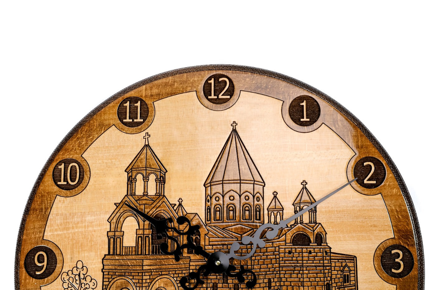 Etchmiadzin Cathedral wall clock, detail view, by Hrachya Ohanyan