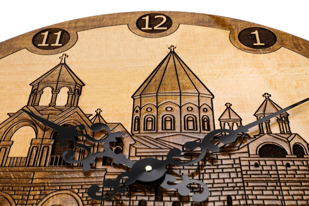 Etchmiadzin Cathedral wall clock, view 4, by Hrachya Ohanyan