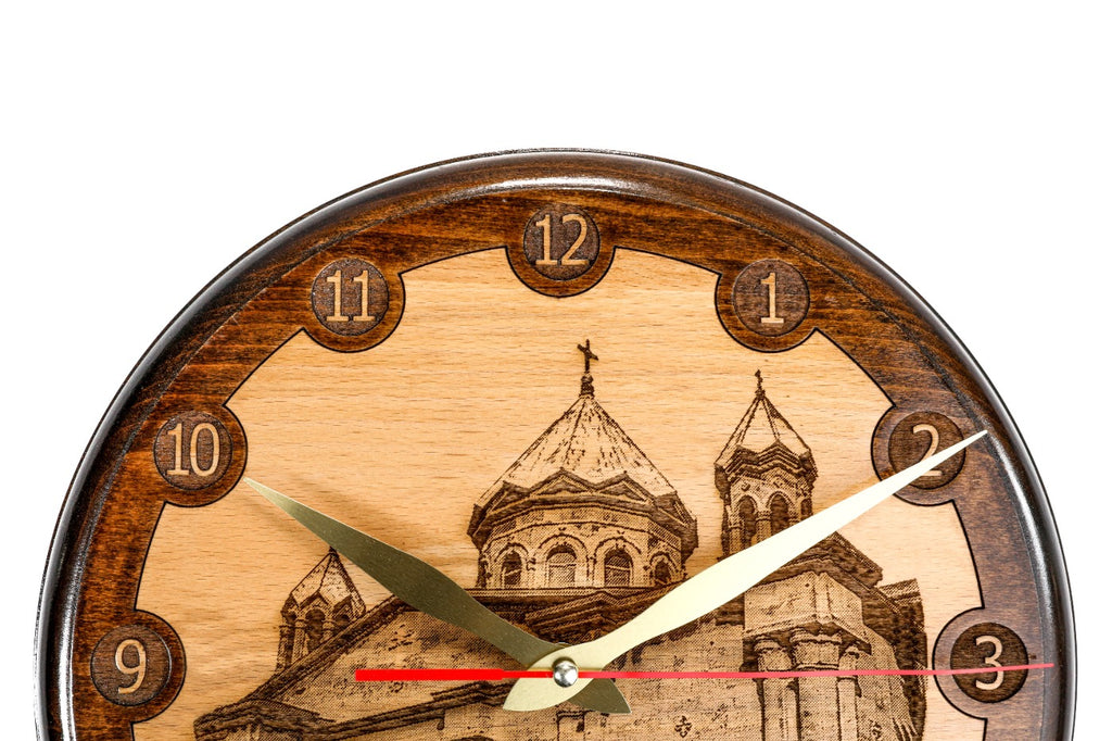 Armenian church wall clock, detail view, by Hrachya Ohanyan