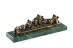 Bronze piglets sculpture by Hrachya Ohanyan — angle view